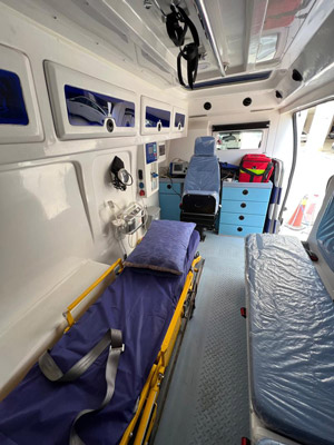 آمبولانس امدادگران خزر در رشت