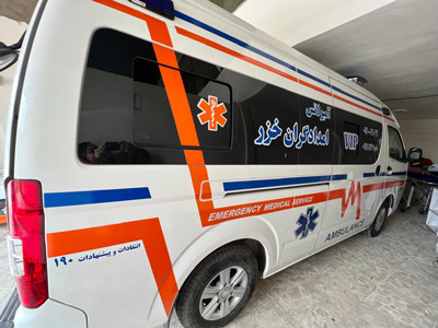 آمبولانس امدادگران خزر در رشت