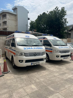 آمبولانس امدادگران خزر در رشت